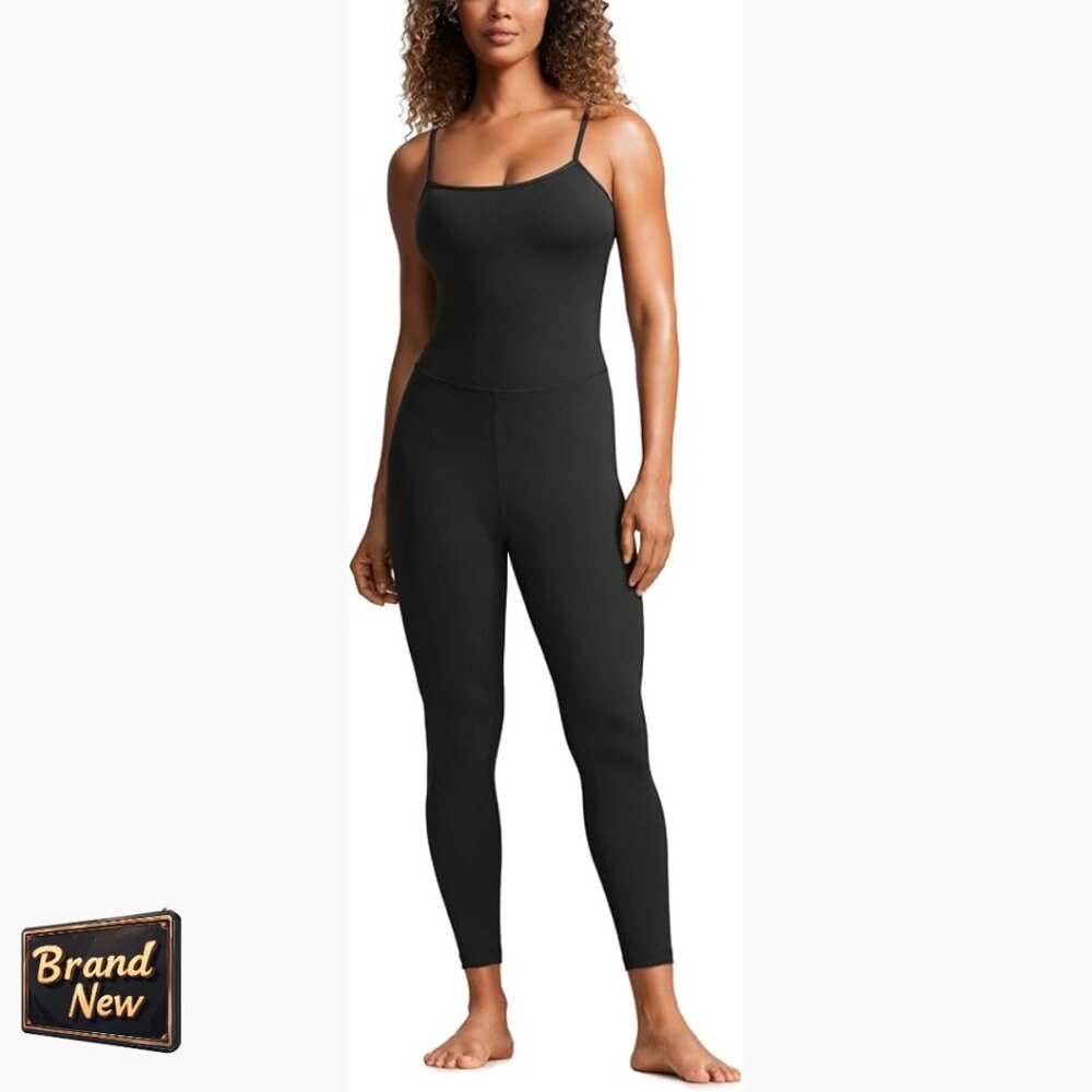 Butterluxe Jumpsuit With Built-In Bra, Adjustable Straps, 25" Inseam
